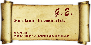 Gerstner Eszmeralda névjegykártya